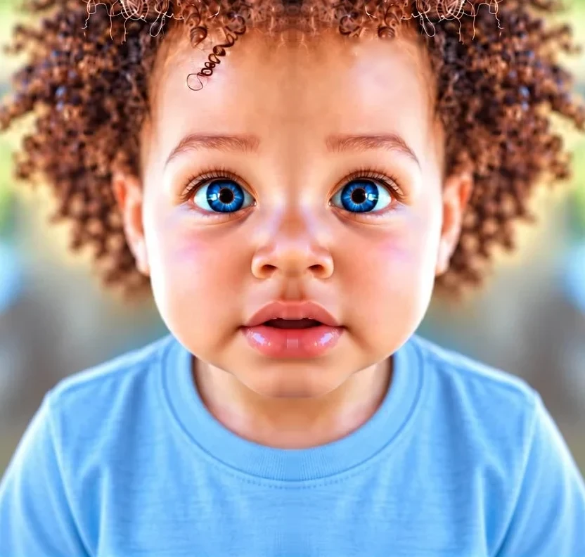 Original photo of a child